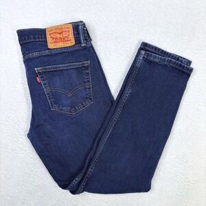 Levis 511 Slim Fit Jeans Mens 34x30 Dark Wash Indigo Blue Stretch 04511-1042
